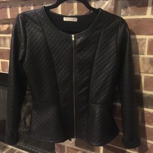 Agaci peplum black jacket